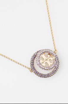 Позолоченное колье Tory Burch Miller Pave