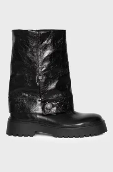 Женские черные кожаные полусапоги Angie Sleeve Черный 41 ZADIG&VOLTAIRE SWCT02058_BLACK