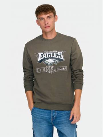 Only & Sons Світшот 22031838 Коричневий Regular Fit Only & Sons Світшот 22031838 Коричневий Regular Fit