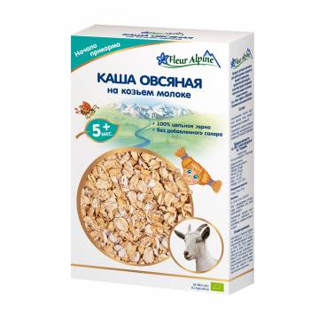 Детская молочная каша Fleur Alpine Овсяная, на козьем молоке, с 5 месяцев, 200 г Детская молочная каша Fleur Alpine Овсяная, на козьем молоке, с 5 месяцев, 200 г