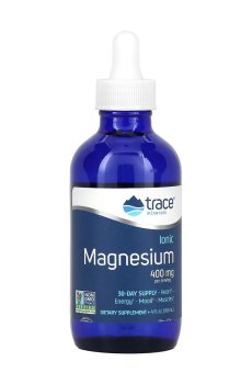 Ионизированный магний Trace Minerals Ionic Magnesium 400 мг, в каплях, 118 мл
