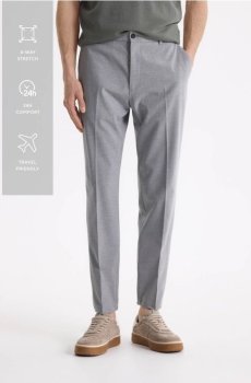 Reserved - Штани комфортного крою - світло-сірий - 842HO-09M