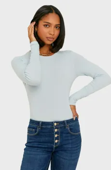 Женское голубое боди Голубой M Tally Weijl SBOCOCOSYM