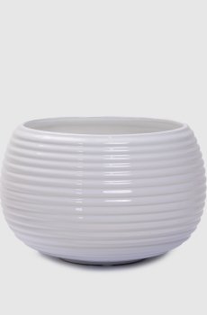 Белое кашпо