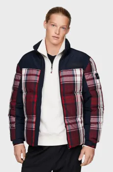 Мужская куртка в клетку NEW YORK CHECK PUFFER JACKET Разноцветный XXL Tommy Hilfiger MW0MW33432