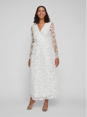Vila Вечірня сукня Wedy 14083840 Білий Regular Fit Vila Вечірня сукня Wedy 14083840 Білий Regular Fit
