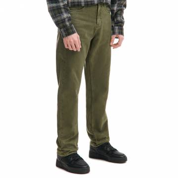 Cropp - Бавовняні штани regular - оливковий Cropp - Бавовняні штани regular - оливковий