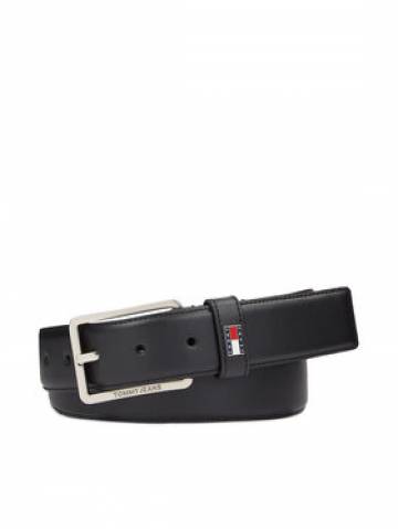 Tommy Jeans Чоловічий ремінь Tjm Elevated Flag Leather 3.5 AM0AM12343 Чорний Tommy Jeans Чоловічий ремінь Tjm Elevated Flag Leather 3.5 AM0AM12343 Чорний