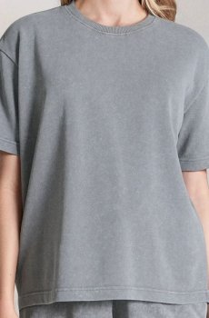 Світшот з коротким рукавом - сірий