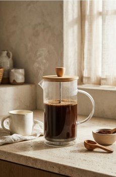 Заварака для чаю типу French Press - clear