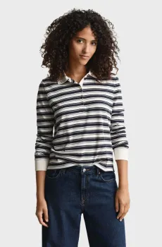 Женское поло в полоску Разноцветный M Gant 4201384