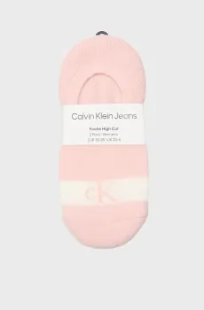 Женские следы (2 пары) HIGH CUT Разноцветный 35-38 Calvin Klein 701230601