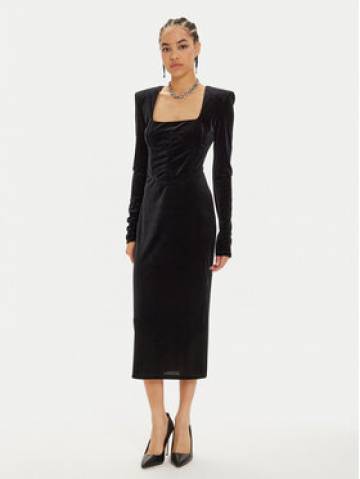 Patrizia Pepe Коктейльна сукня 2A2827 J230 Чорний Regular Fit Patrizia Pepe Коктейльна сукня 2A2827 J230 Чорний Regular Fit