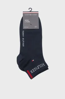 Мужские темно-синие носки (2 пары) QUARTER Синий 43-46 Tommy Hilfiger 701232466