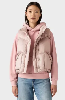 Женский пудровый пуховый жилет Розовый XS Levi’s® A8526;0007