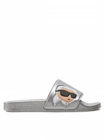 KARL LAGERFELD Шльопанці KL80905N Срібний KARL LAGERFELD Шльопанці KL80905N Срібний