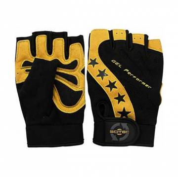 Перчатки Scitec Nutrition Glove Power Style XL Чорно-жовті Перчатки Scitec Nutrition Glove Power Style XL Чорно-жовті