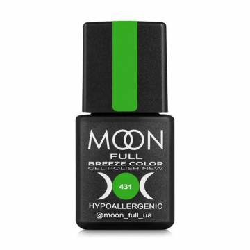 Гель-лак для ногтей Moon Full Breeze Color Gel Рolish 431 Насыщенный салатовый, 8 мл Гель-лак для ногтей Moon Full Breeze Color Gel Рolish 431 Насыщенный салатовый, 8 мл