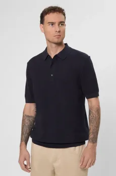 Мужское темно-синее поло Синий M BOSS 50543148;404