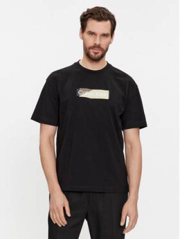 Calvin Klein Футболка Layered Gel Logo K10K111845 Чорний Regular Fit Calvin Klein Футболка Layered Gel Logo K10K111845 Чорний Regular Fit