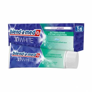 Зубная паста blend-a-med 3D WHITE Экстрамятный поцелуй, 75 мл Зубная паста blend-a-med 3D WHITE Экстрамятный поцелуй, 75 мл