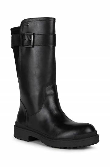 Сапоги Geox D NEVEGAL ABX D женские цвет чёрный на плоском ходу D26UPD 04322 C9999 Сапоги Geox D NEVEGAL ABX D женские цвет чёрный на плоском ходу D26UPD 04322 C9999