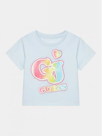 Guess Футболка K4RI28 K8HM0 Блакитний Boxy Fit Guess Футболка K4RI28 K8HM0 Блакитний Boxy Fit