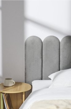 М’яка настінна панель - сірий