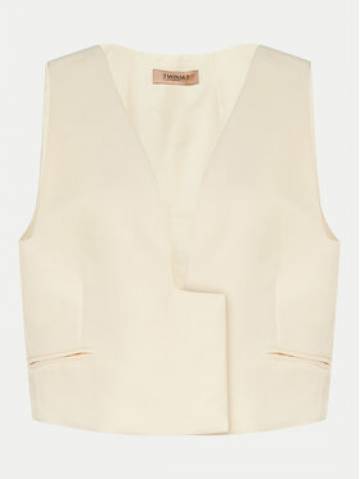 TWINSET Костюмний жилет 241TT2100 Écru Slim Fit TWINSET Костюмний жилет 241TT2100 Écru Slim Fit