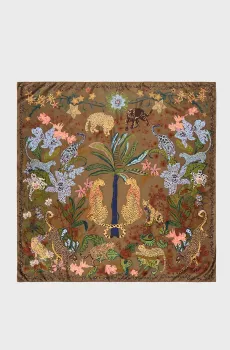 Женский коричневый платок с узором Коричневый ONESIZE Bimba Y Lola 261BAPN47.10600