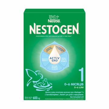 Смесь молочная сухая Nestogen 1 с лактобактериями L. Reuteri для детей с рождения, 600 г Смесь молочная сухая Nestogen 1 с лактобактериями L. Reuteri для детей с рождения, 600 г