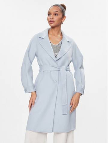 TWINSET Демісезонний плащ 241TP2010 Блакитний Regular Fit TWINSET Демісезонний плащ 241TP2010 Блакитний Regular Fit