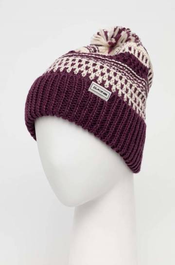 Шапка Dakine Davina Beanie цвет фиолетовый из толстого трикотажа Шапка Dakine Davina Beanie цвет фиолетовый из толстого трикотажа