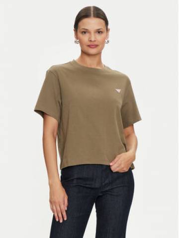 Guess Jeans Футболка W4YI05 K8HM0 Хакі Regular Fit Guess Jeans Футболка W4YI05 K8HM0 Хакі Regular Fit
