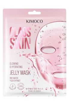 Осветляющая и увлажняющая гелевая маска для лица Kimoco Beauty Glass Skin Glowing & Hydrating Jelly Mask, 23 мл