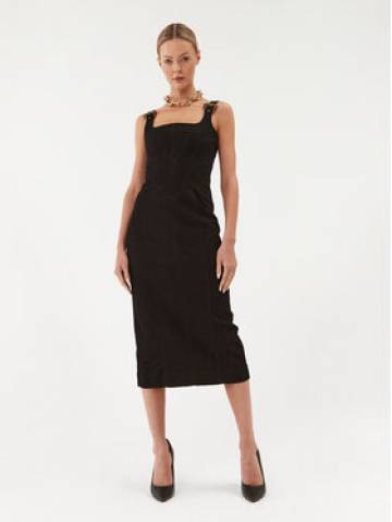 Versace Jeans Couture Джинсова сукня 75HAO950 Чорний Slim Fit Versace Jeans Couture Джинсова сукня 75HAO950 Чорний Slim Fit