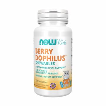 Пробиотики для детей NOW foods Kids Berry Dophilus, 60 жевательных таблеток Пробиотики для детей NOW foods Kids Berry Dophilus, 60 жевательных таблеток