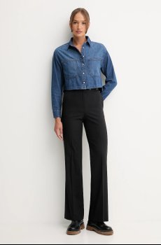 Хлопковая джинсовая рубашка United Colors of Benetton