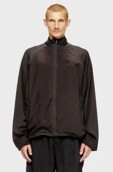 Мужская черная ветровка J-HENRI-SOUVENIR Черный 46 Diesel A18631 0LHBA