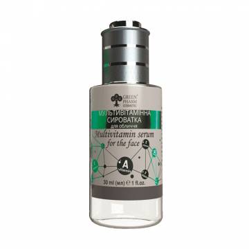 Мультивитаминная сыворотка для лица Green Pharm Cosmetic Multivitamin Serum For The Face pH 5.5, 30 мл Мультивитаминная сыворотка для лица Green Pharm Cosmetic Multivitamin Serum For The Face pH 5.5, 30 мл