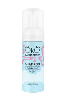 Шампунь-пена для бровей и ресниц 3 в 1 OkO Lash & Brow Shampoo Cloudy Foam, 150 мл