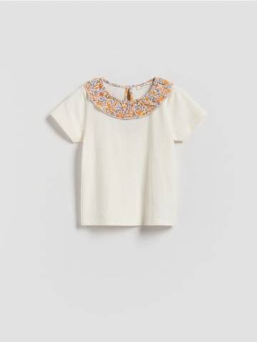 Reserved - Блузка з ефектним коміром - різнобарвний - 568FT-MLC