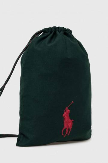 Детский рюкзак Polo Ralph Lauren цвет зелёный однотонный Детский рюкзак Polo Ralph Lauren цвет зелёный однотонный