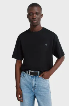 Мужская черная футболка Черный L SPRINGFIELD 7122309