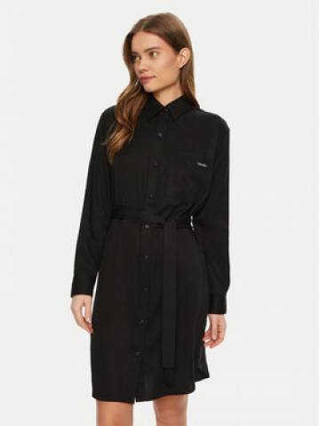 Calvin Klein Jeans Сукня-сорочка J20J224819 Чорний Regular Fit Calvin Klein Jeans Сукня-сорочка J20J224819 Чорний Regular Fit