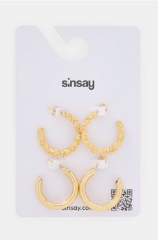 Сережки-кільця 2 pack - золотий