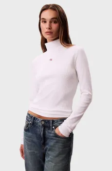 Женский белый гольф WOVEN LABEL Белый S Calvin Klein Jeans LV047D203G