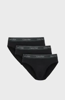 Мужские черные брифы (3 шт) HIP BRIEF Черный XL Calvin Klein LV00NB4574