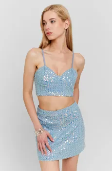 Женская голубая юбка Голубой M Tally Weijl SSKDEJAMILA3