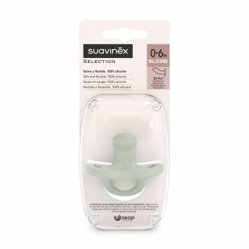 Пустышка анатомическая силиконовая Suavinex Colour Essence зеленая, с рождения до 6 месяцев, 1 шт (308084) Пустышка анатомическая силиконовая Suavinex Colour Essence зеленая, с рождения до 6 месяцев, 1 шт (308084)